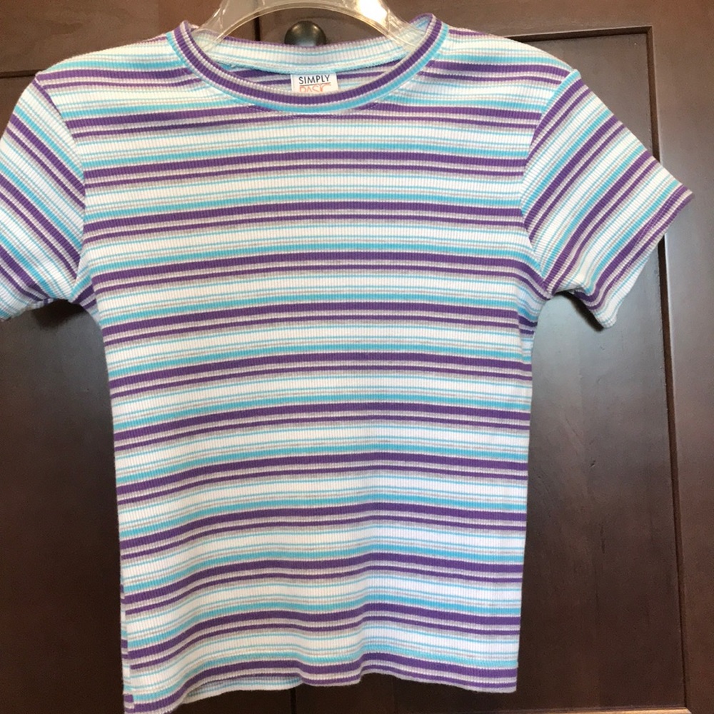 Girls Simply Basic Striped T-Shirt